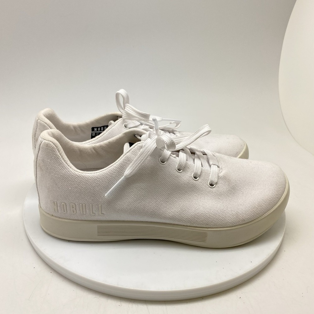 Nobull Sneakers Womens‎ 8 Canvas Trainer White Casual Running Athletic Shoes
